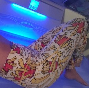 Feed Me Fight Me Side of Fries Leggings